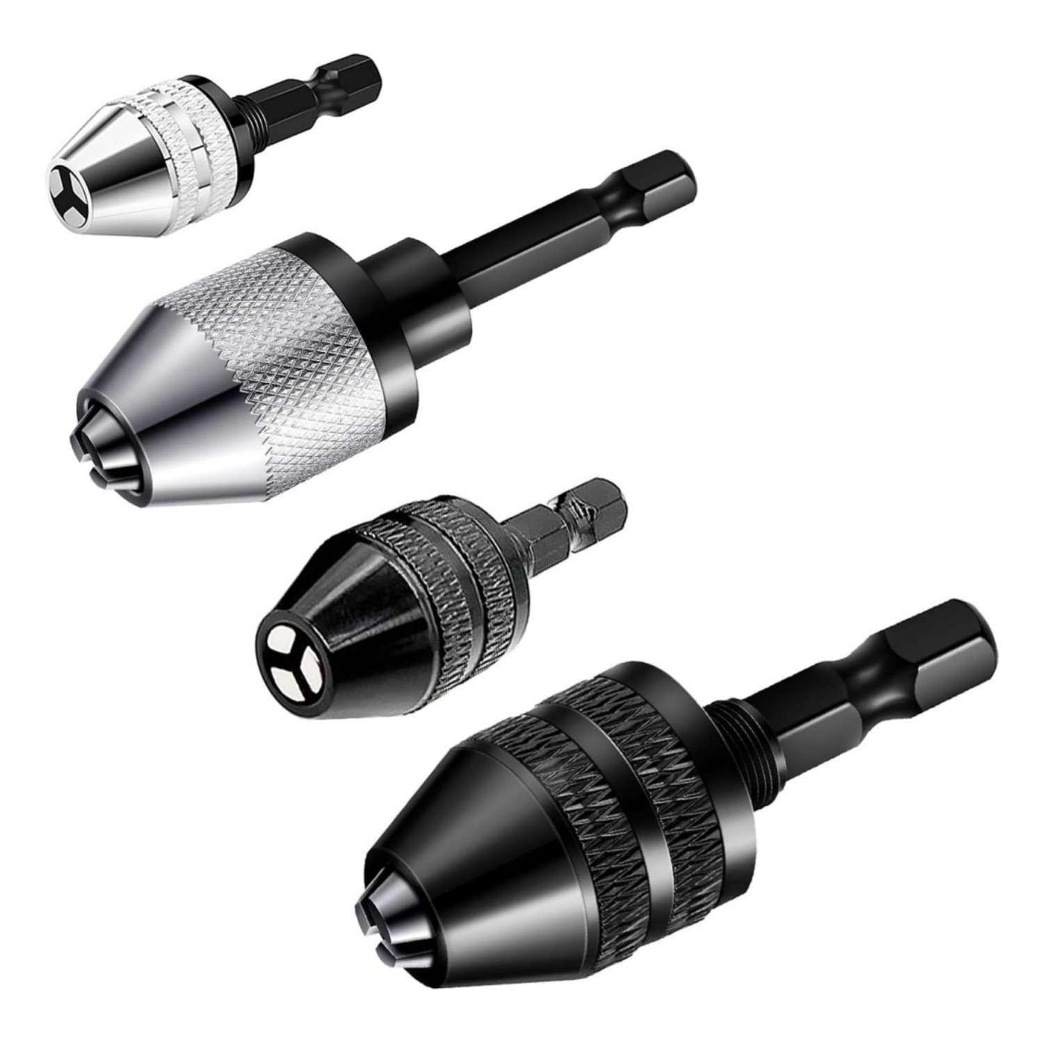 Power Tools Router - 4Pcs Keyless Drill Chuck Adapter 0.3-6.5mm