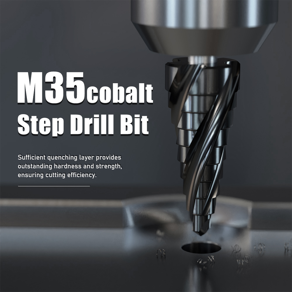 M35 Cobalt 4-Flute Step Drill  - Power Tools Kobalt review and price
