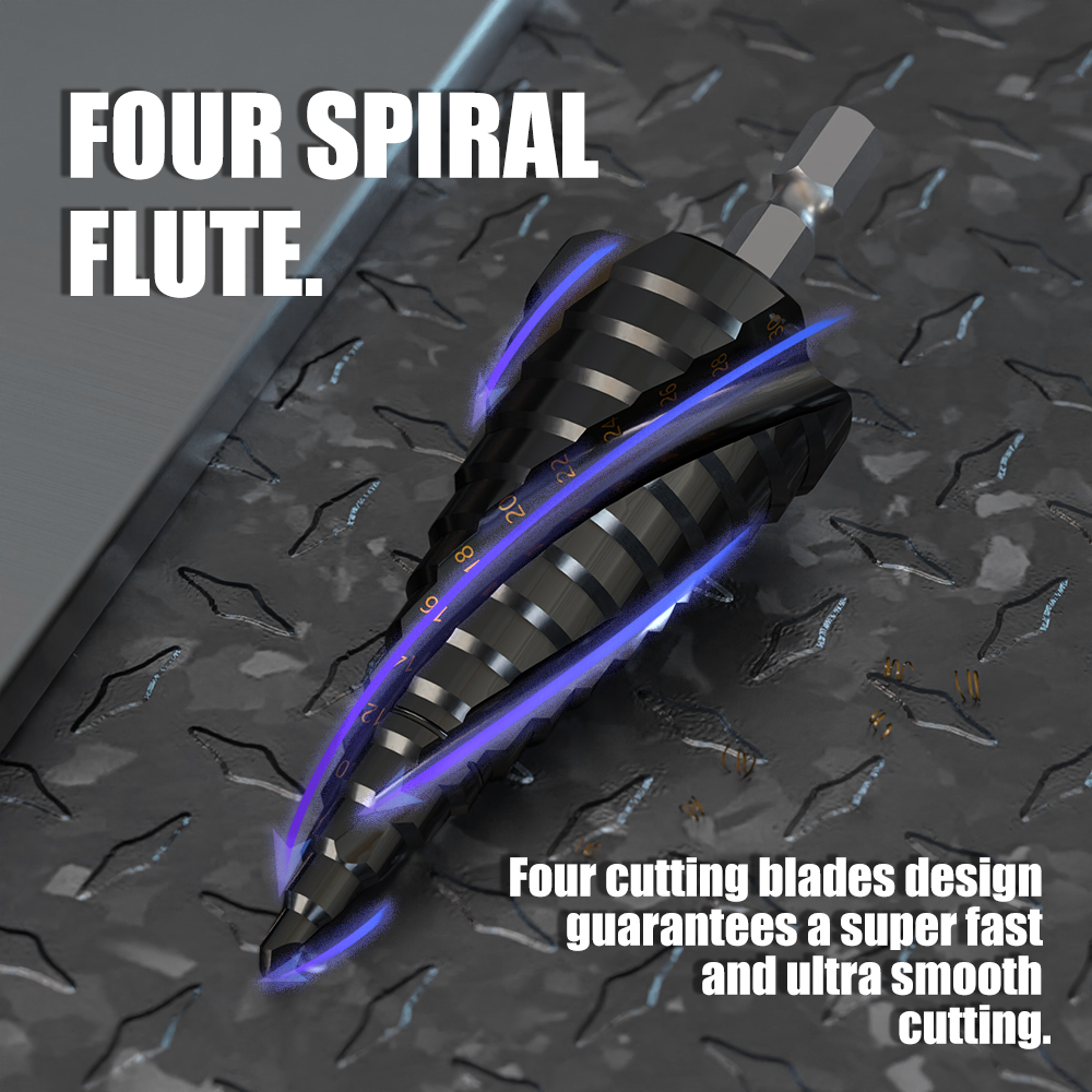 M35 Cobalt 4-Flute Step Drill  - Power Tools Kobalt review and price