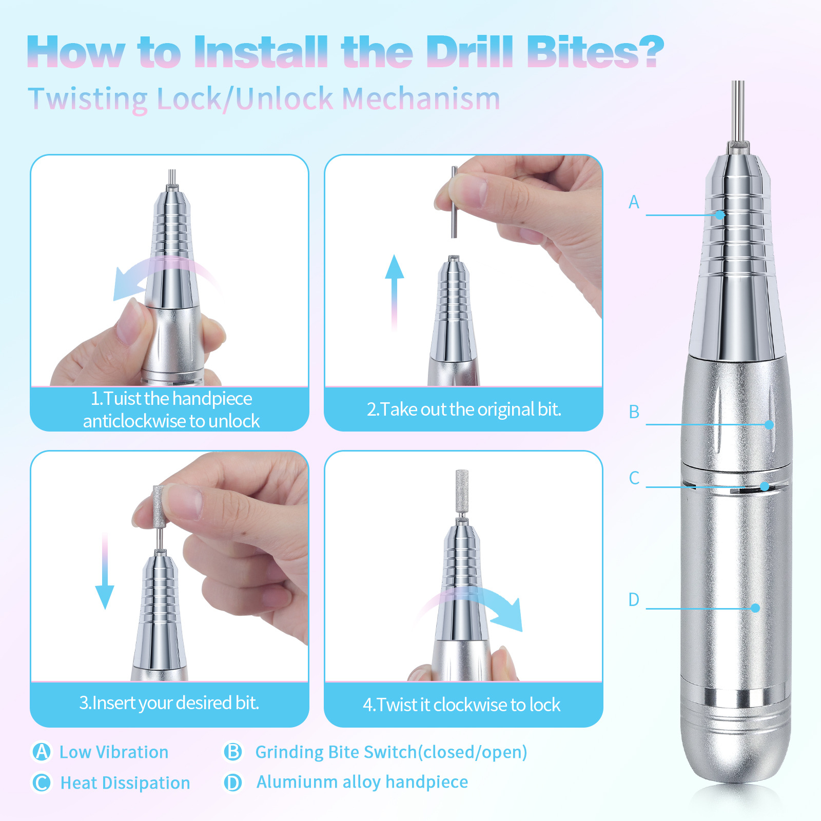 45000rpm Manicure Drill Machin - Power Tools Display review and price