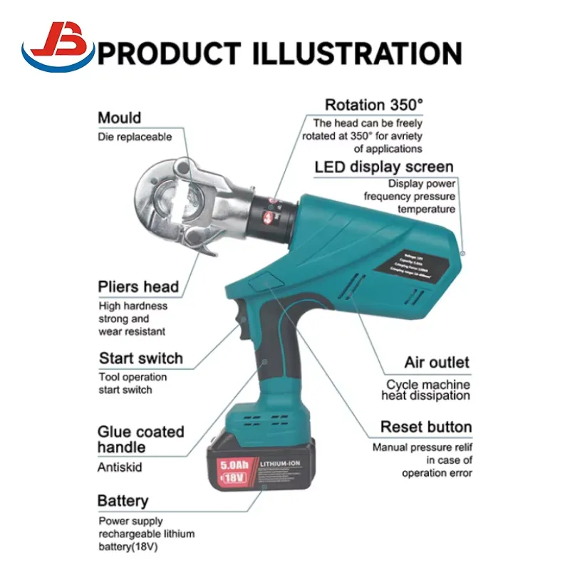 JB-300R Battery Powered Crimpi - Power Tools Jb review and price