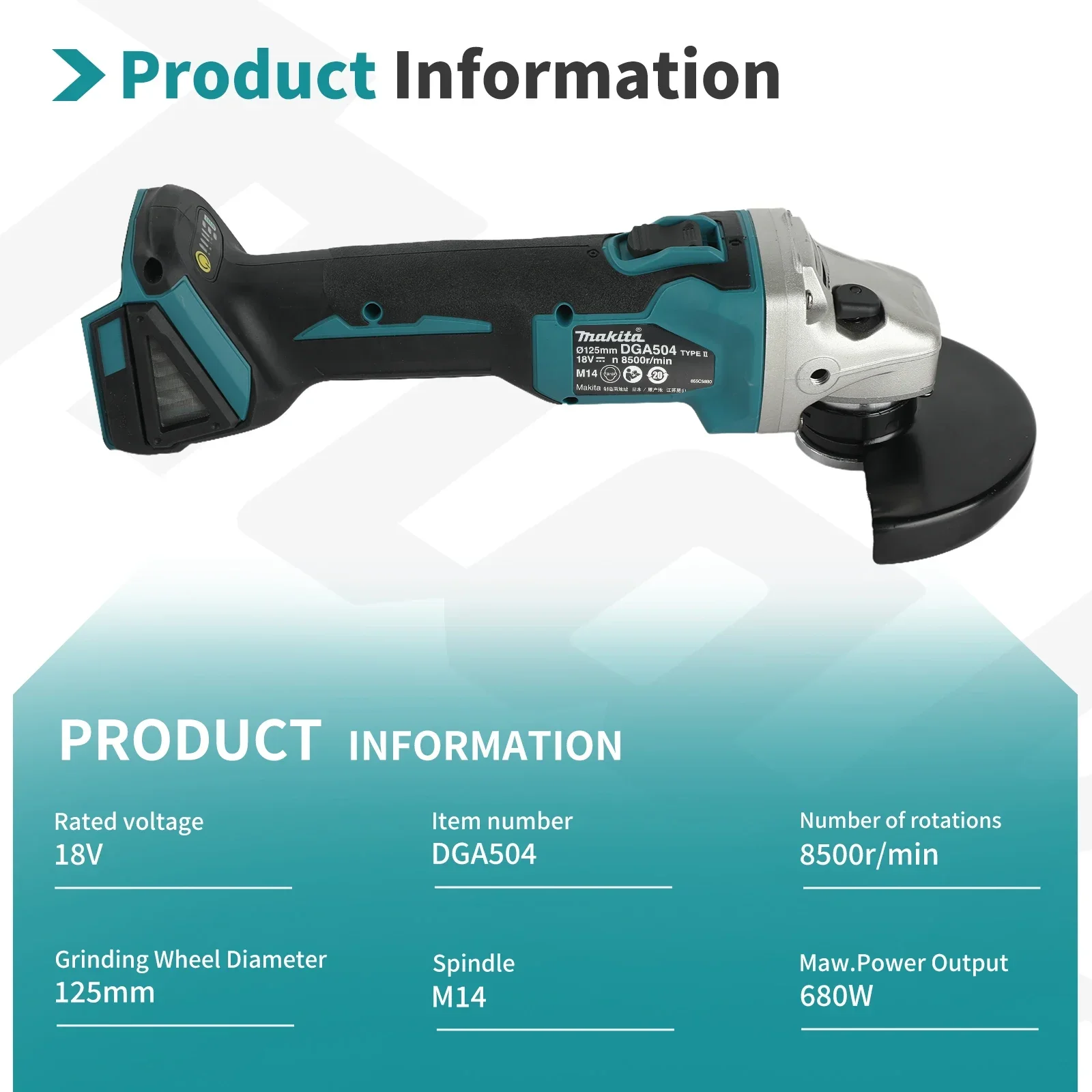 For Makita DGA504 Brushless Gr - Power Tools Construction review and price