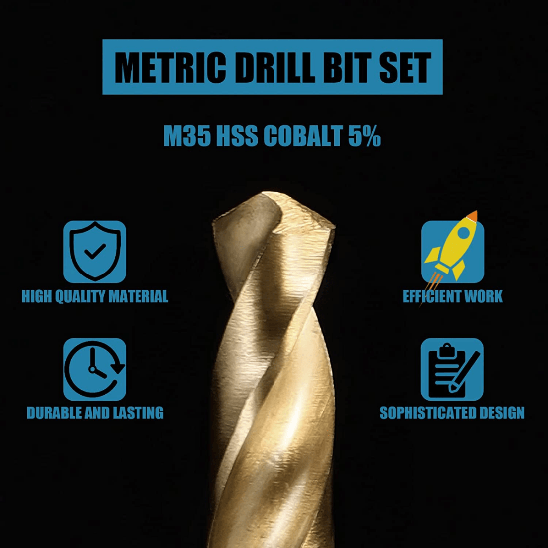 M35 5% Cobalt Metric Drill Bit - Power Tools Kobalt review and price